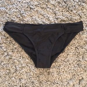 Hot Water plain black bikini bottoms